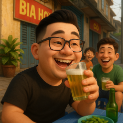 Mua ngay một cốc bia hơi mời Manhvip nhé